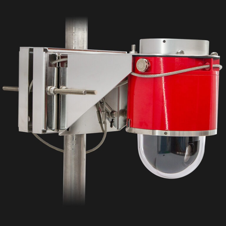 Red explosion-protected dome camera