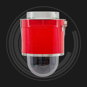 Red explosion proof dome camera