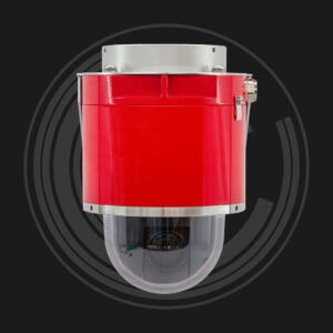 Red explosion proof dome camera